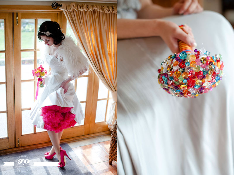 Rainbow bride, Oaks Farm Weddings, bridal shoot (3)